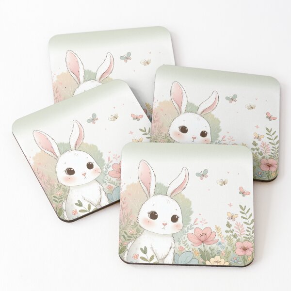 Item preview, Curious Rabbit Illustration | Cute Bunny Wall Art | Adorable Rabbit | Children's Room Decor | Kids Art | Rabbit Lover Gift designed and sold by LuxWallDigital.
