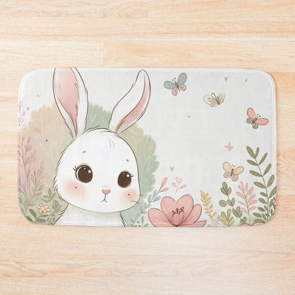 Item preview, Curious Rabbit Illustration | Cute Bunny Wall Art | Adorable Rabbit | Children's Room Decor | Kids Art | Rabbit Lover Gift designed and sold by LuxWallDigital.