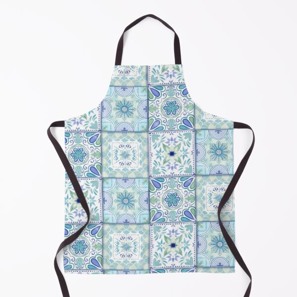 Item preview, Talavera Blue-Green Tiles designed and sold by AdriaCaps Art & Design.