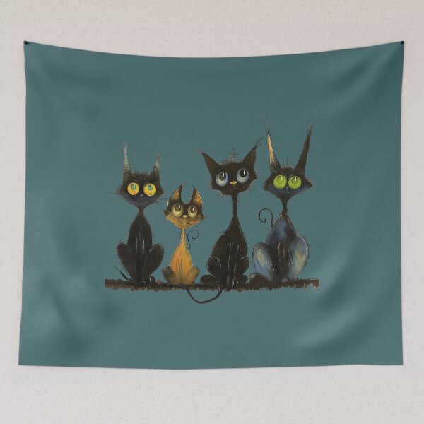 Item preview, Midnight Cats designed and sold by MOVALENDA.