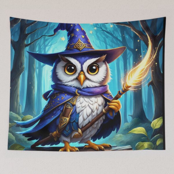 Item preview, Cool Wizard Owl Art designed and sold by Planetporridge.