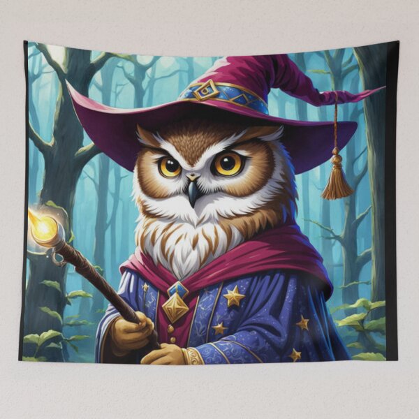 Item preview, Kids Wizard Owl Art designed and sold by Planetporridge.