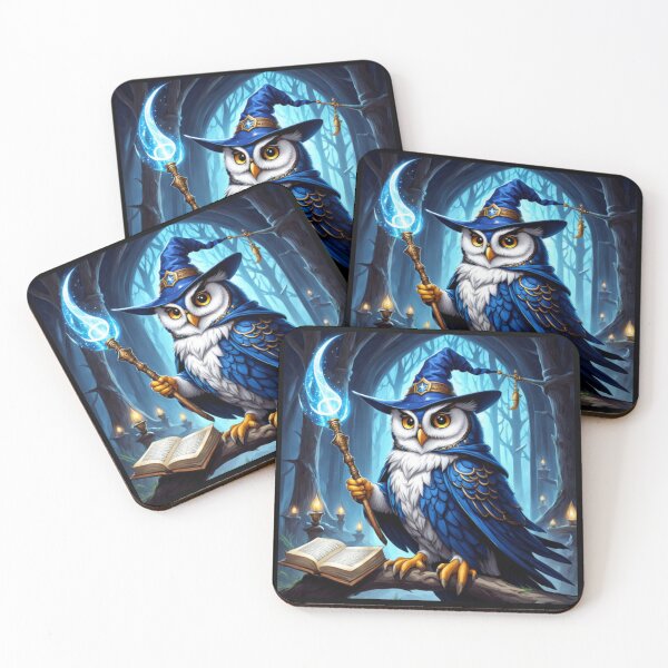 Item preview, Beautiful Wizard Owl Art designed and sold by Planetporridge.