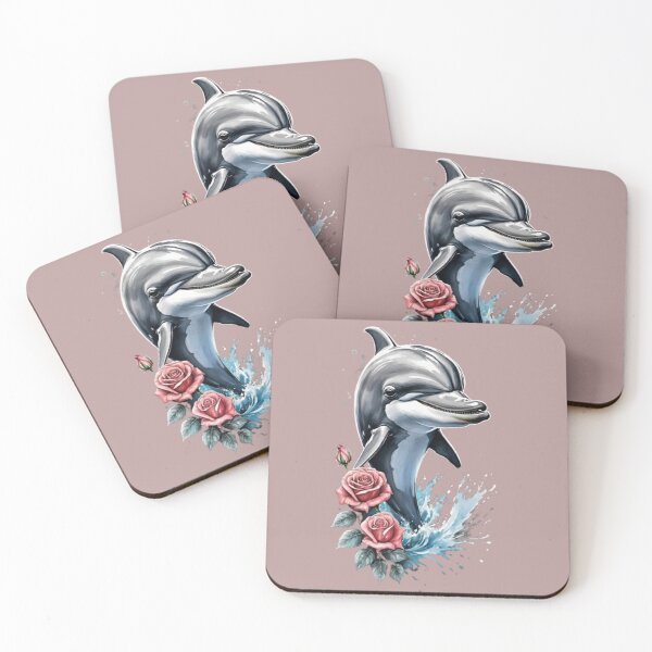 Item preview, Dolphin & roses designed and sold by django727.