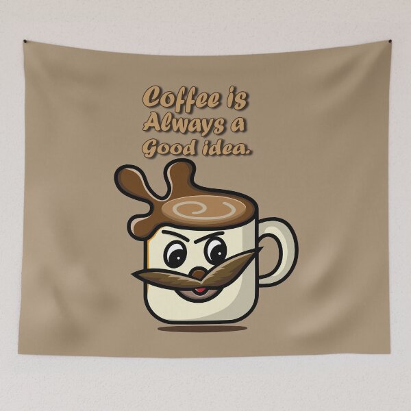 Item preview, Coffee cup with moustache designed and sold by Everyday_wonder .