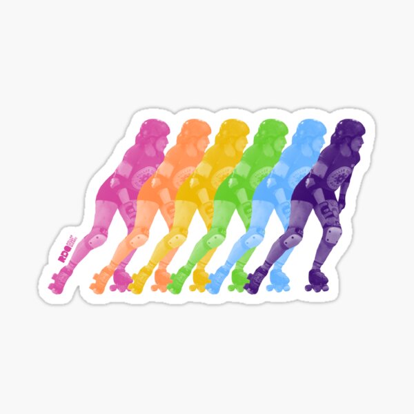 Item preview, Rainbow photo (pride) - Roller Derby Quebec designed and sold by RollerDerbyQc.