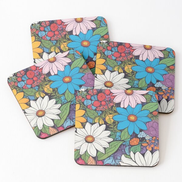 Item preview, Naive art flower pattern designed and sold by GasconyPassion.