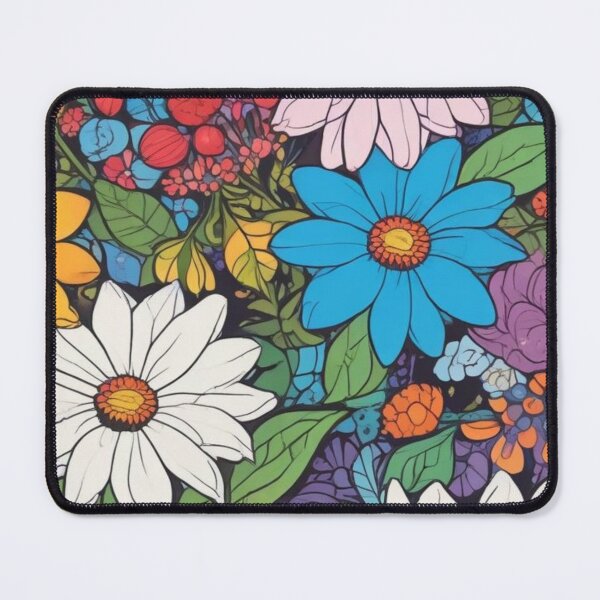 Item preview, Naive art flower pattern designed and sold by GasconyPassion.