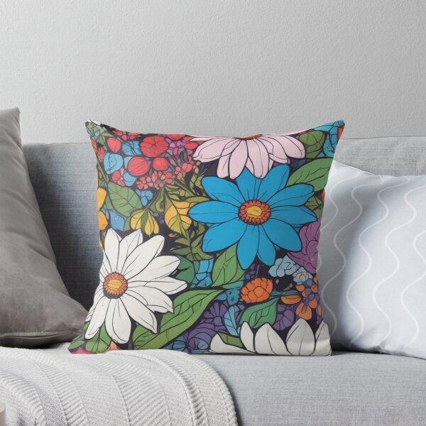 Item preview, Naive art flower pattern designed and sold by GasconyPassion.