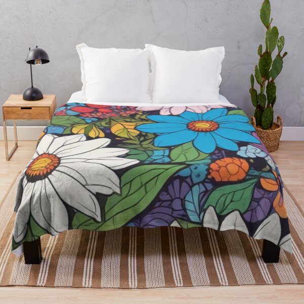 Item preview, Naive art flower pattern designed and sold by GasconyPassion.