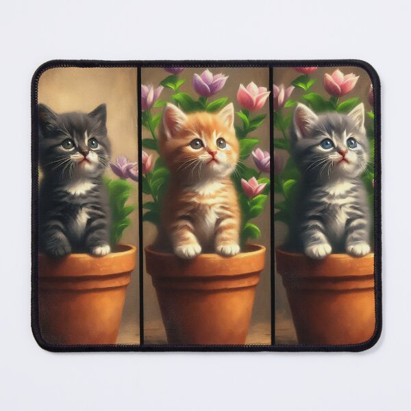 Aperçu de l'œuvre 3 chats créée et vendue par shymuscat.
