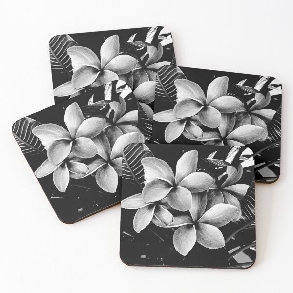 Item preview, Plumeria en blanco y negro designed and sold by Noah Browning.