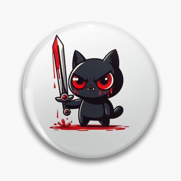 Item preview, An angry little black cat. designed and sold by liugr-dl.