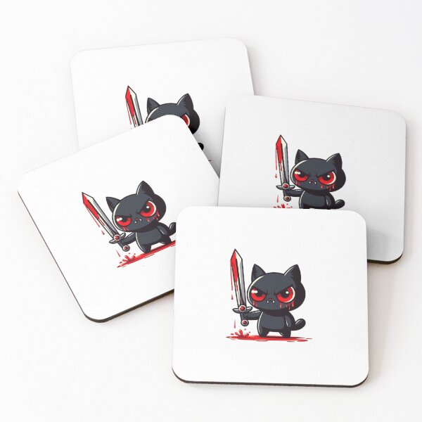 Item preview, An angry little black cat. designed and sold by liugr-dl.