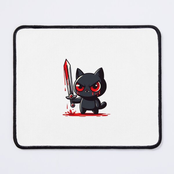Item preview, An angry little black cat. designed and sold by liugr-dl.