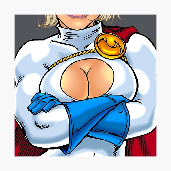 Power Girl Boobs Photographic Print