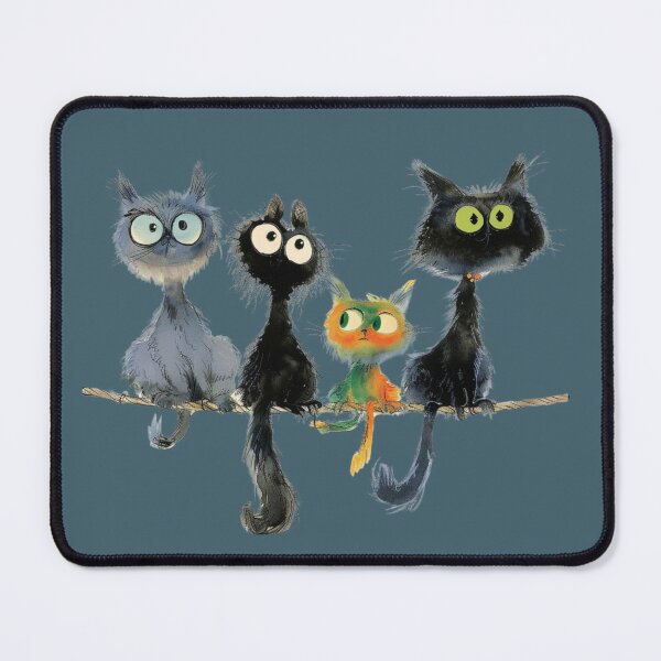 Item preview, Midnight Feline Quartet designed and sold by MOVALENDA.