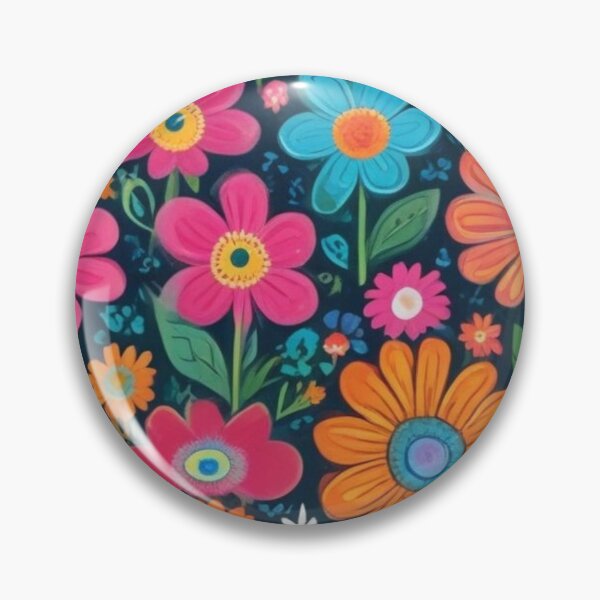 Item preview, Naïve art flower pattern designed and sold by GasconyPassion.