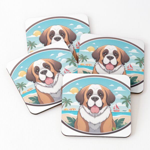 Item preview, St Bernard on the Beach designed and sold by NeatThingLover.
