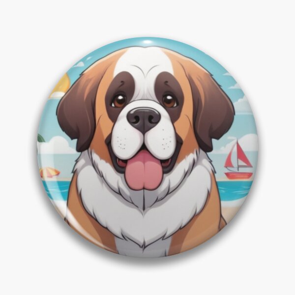 Item preview, St Bernard on the Beach designed and sold by NeatThingLover.