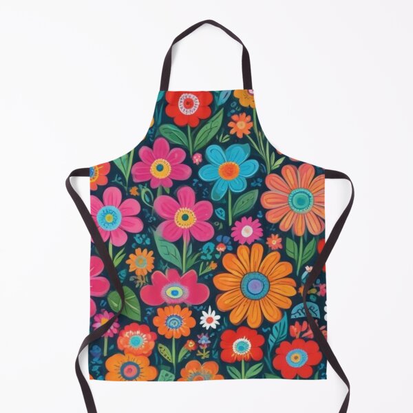 Item preview, Naïve art flower pattern designed and sold by GasconyPassion.