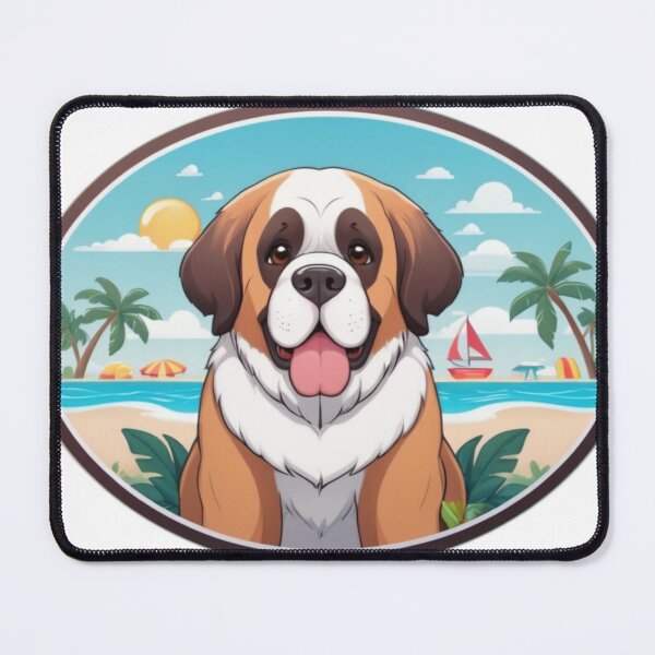 Item preview, St Bernard on the Beach designed and sold by NeatThingLover.