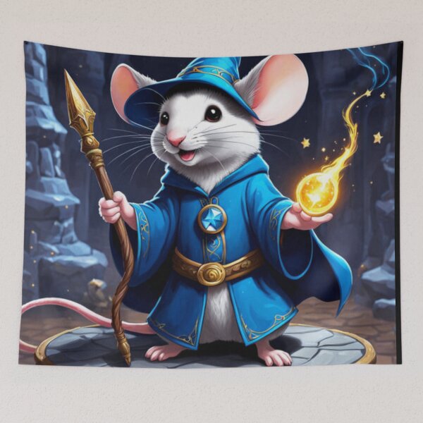 Item preview, Funny Wizard Mouse Art designed and sold by Planetporridge.