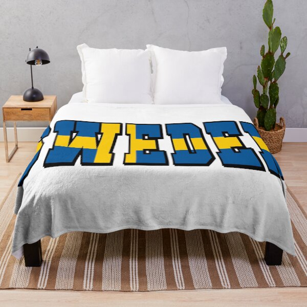 Item preview, Sweden Country Flag Typography designed and sold by TravelWish.