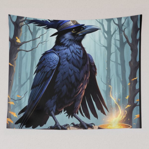 Item preview, Cool Wizard Crow Art designed and sold by Planetporridge.