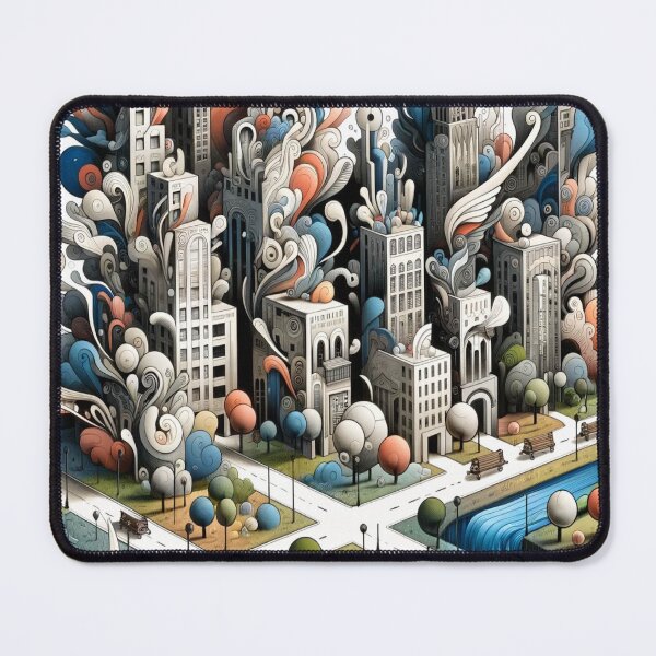 Item preview, Whimsical Cityscape designed and sold by yovevbdeou.