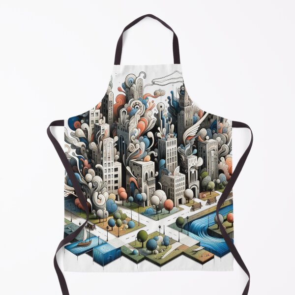 Item preview, Whimsical Cityscape designed and sold by yovevbdeou.