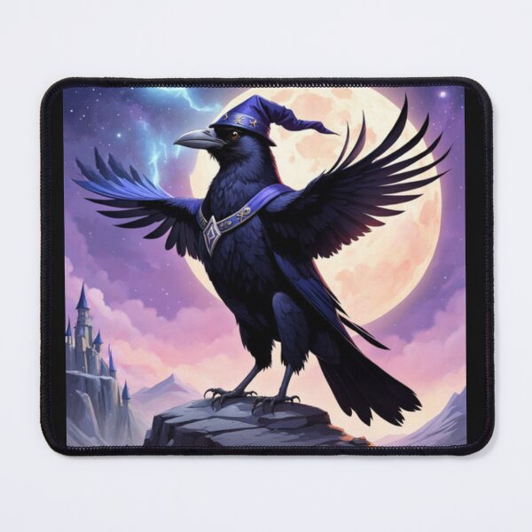 Item preview, Wizard Crow Artwork designed and sold by Planetporridge.
