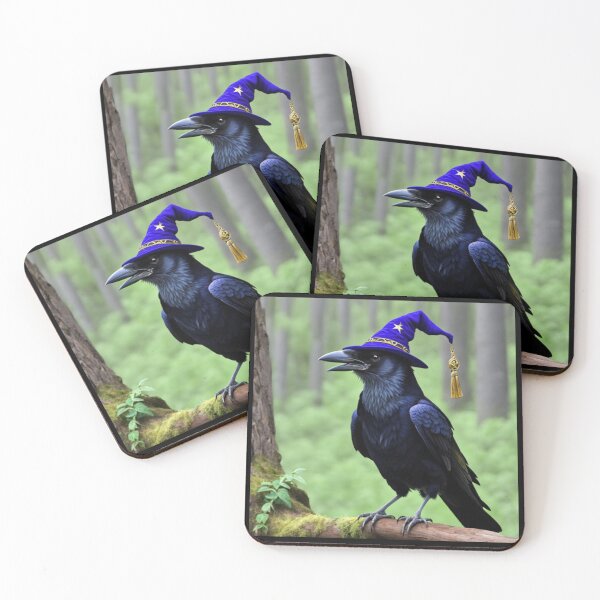 Item preview, Fun Wizard Crow Art designed and sold by Planetporridge.
