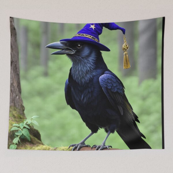 Item preview, Fun Wizard Crow Art designed and sold by Planetporridge.