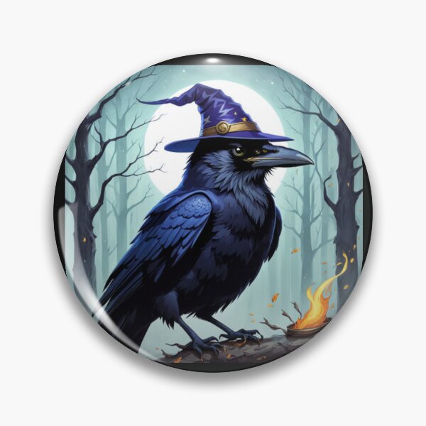Item preview, Magic Wizard Crow Art designed and sold by Planetporridge.