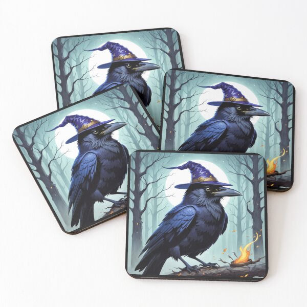 Item preview, Magic Wizard Crow Art designed and sold by Planetporridge.