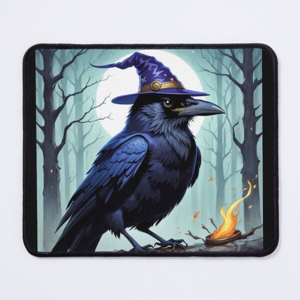 Item preview, Magic Wizard Crow Art designed and sold by Planetporridge.