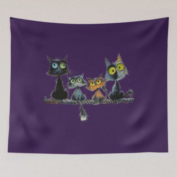 Item preview, Cats in the night  designed and sold by MOVALENDA.