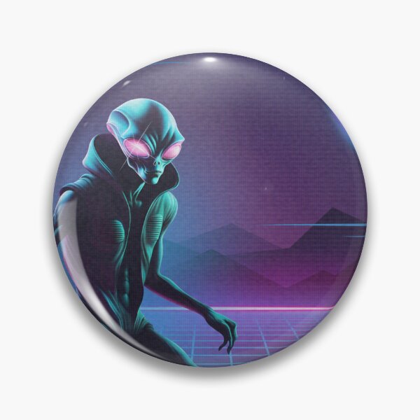 Item preview, Vaporwave Alien Landing designed and sold by StaticTube.