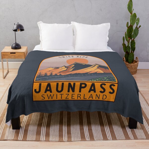 Item preview, Jaun Pass Switzerland Retro Travel Emblem designed and sold by KrisSidDesigns.