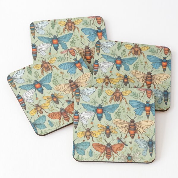 Item preview, Insects pattern designed and sold by GasconyPassion.