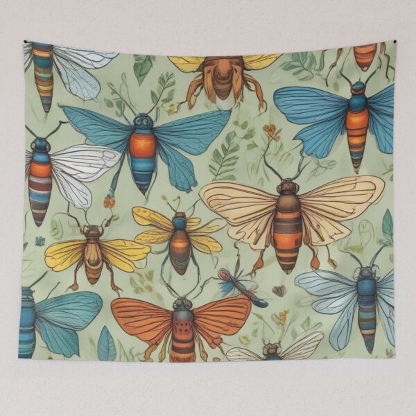 Item preview, Insects pattern designed and sold by GasconyPassion.