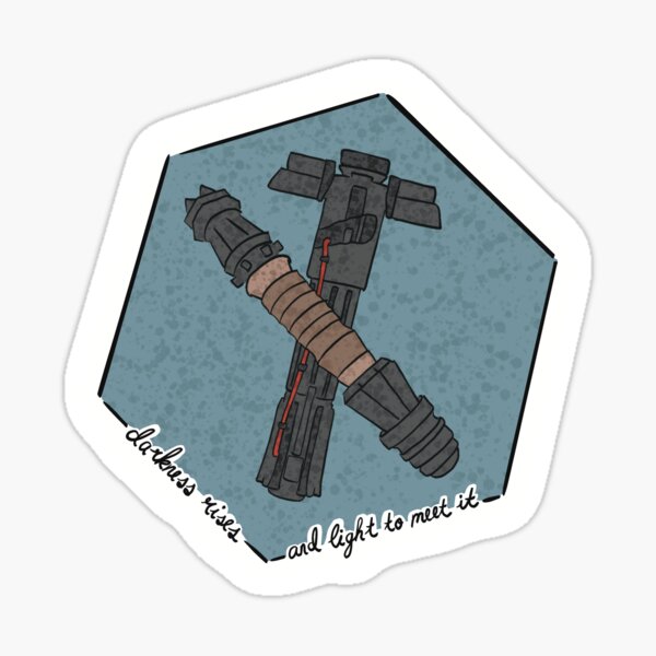 Vista previa del artículo con la obra «La oscuridad se levanta Reylo Doodle », diseñado y vendido por NOWKISS.