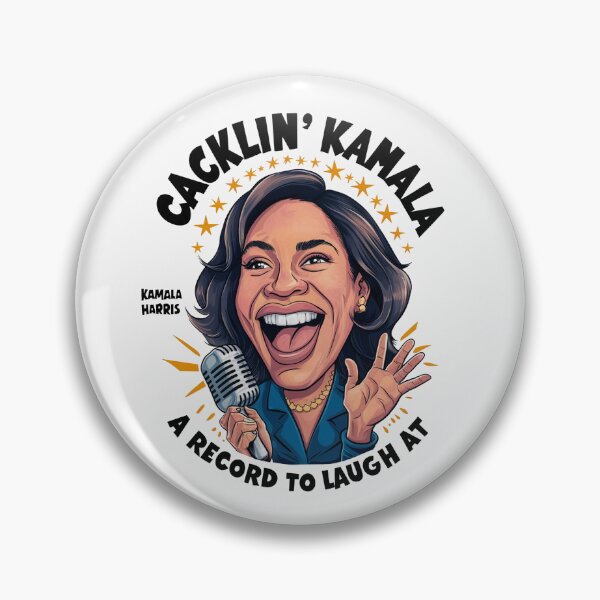 Item preview, Funny Cacklin' Kamala a Record to Laugh at Political Art designed and sold by Nature's Fancy.