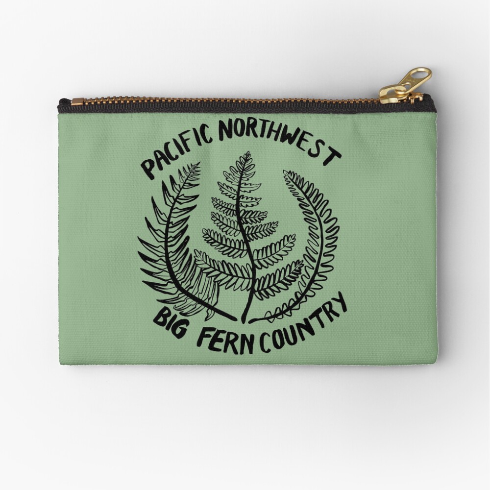 Pacific Northwest | Big Fern Country Zipper Pouch