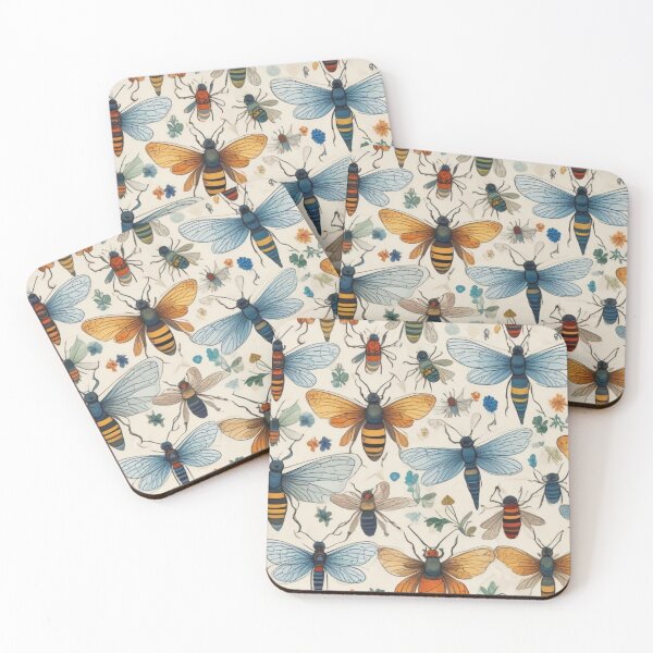 Item preview, Bees pattern designed and sold by GasconyPassion.