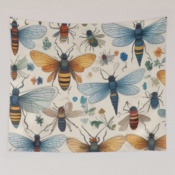 Item preview, Bees pattern designed and sold by GasconyPassion.