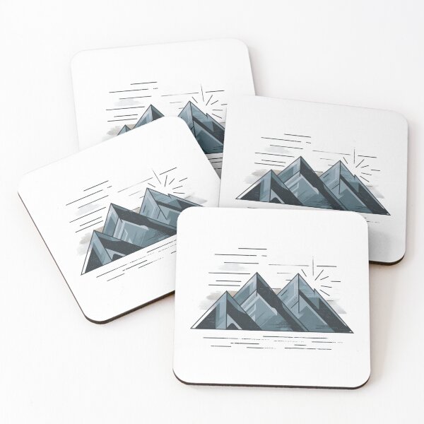 Item preview, Geometric Sunrise Mountain Range 2 designed and sold by MyNiceDesigns.