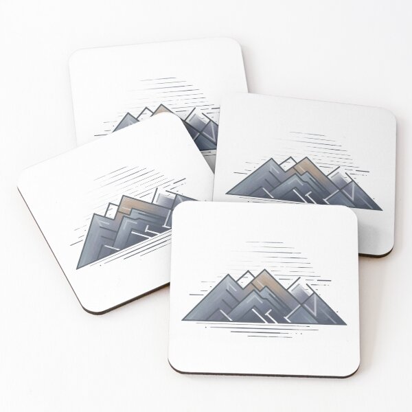 Item preview, Geometric Sunrise Mountain Range 3 designed and sold by MyNiceDesigns.