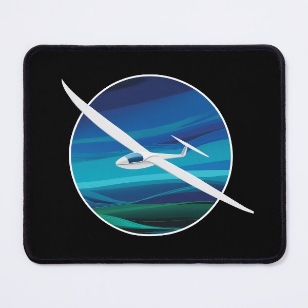 Item preview, Glider Plane Pilot Sailplane aerial floating soaring designed and sold by These_Prints.